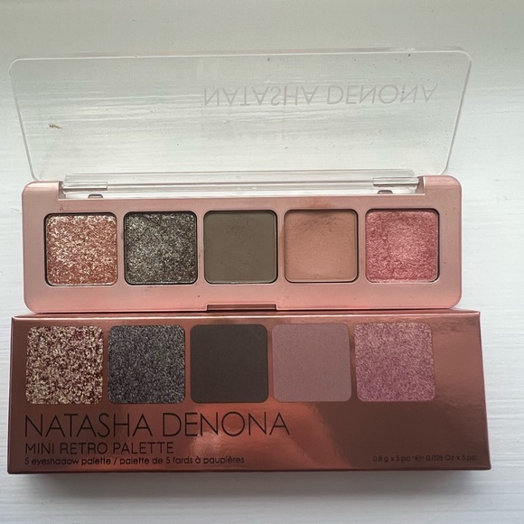 Natasha Denona Mini Retro Palette - Pink, Rose, Brown & Taupe Eyeshadows - Picture 2 of 4